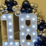 18 in LED lights hired from Animation Events