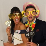 Image of couple at their wedding captured by a photo booth hired by Animation Events