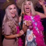 Image of friends using magic mirror photo booth hired from Animation Events