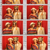 wedding fun in a photo booth at The Bishop