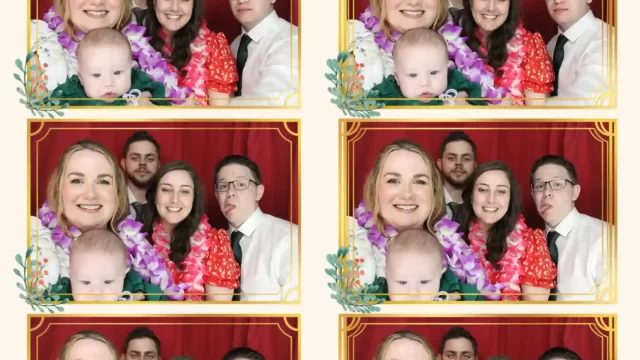 Always an honour to be booked to provide Photo Booth hire at The Bush Hotel Guests using an Animation Events Photo booth at a wedding in Farnham's The Bush