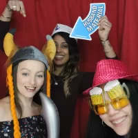 Guests using an Animation Events Photo booth hire at Glenmore House