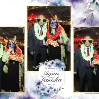 Always proud to supply a wedding photo booth hire at Northbrook Park Magic Mirror hire set up at Northbrook Park, Farnham