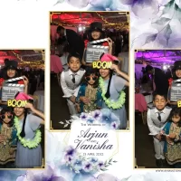 Always proud to supply a wedding photo booth hire at Northbrook Park Northbrook Park bride and groom captured by an Animation Events Magic Mirror